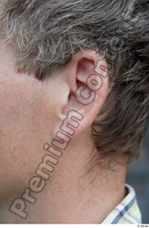 Ear Man White Casual Slim Street photo references